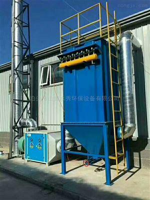 菏澤磚瓦廠破碎機布袋除塵器安裝實拍圖